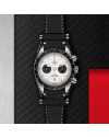 Tudor Black Bay Chrono 41 mm steel case, Black leather bracelet (watches)